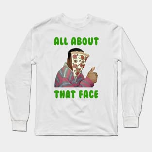 Pizza Face All About That Face Shirt - All That, Nickelodeon, The Splat Long Sleeve T-Shirt